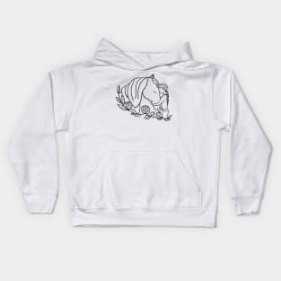 Horse and girl Kids Hoodie